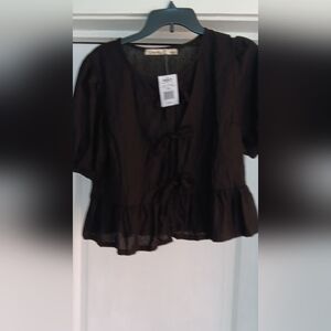 NWT by Liberty Love. Black Crop top